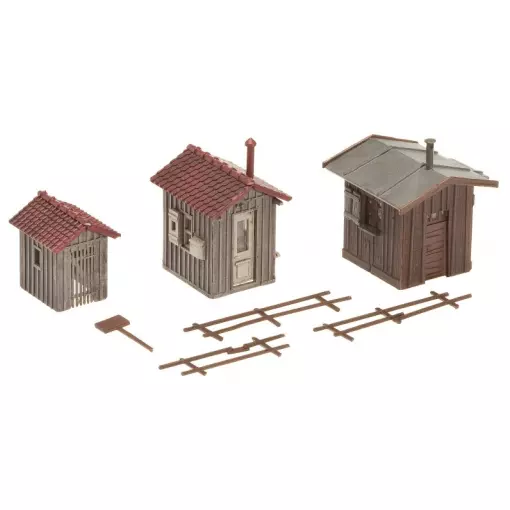 Railway huts - FALLER 120211 - HO 1/87