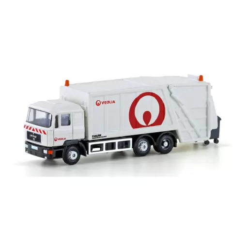 Camion poubelle MAN F90 "Veolia" LEMKE LC4662 - N 1/160 - véhicule miniature