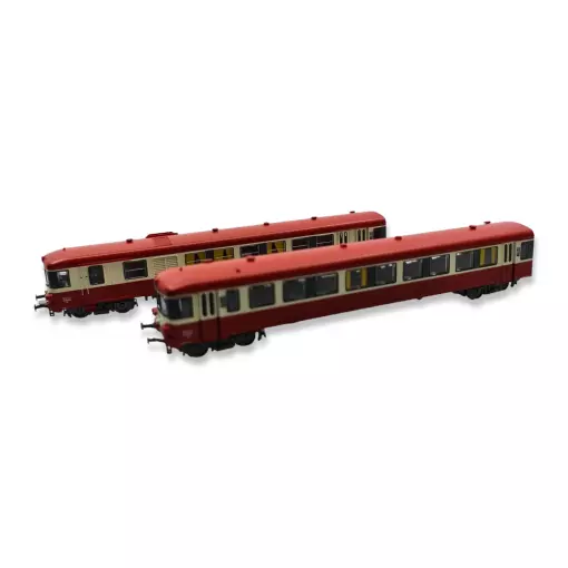 Autorail EAD X-4567 avec remorque XR-8531 - REE Modèles NW-200 - N 1/160 - SNCF - EP V