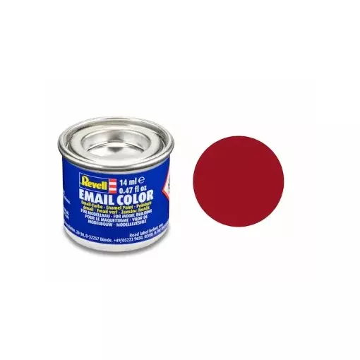 Peinture Émaillée Rouge Carmin Mat RAL 3002, 14 ml - Revell 32136