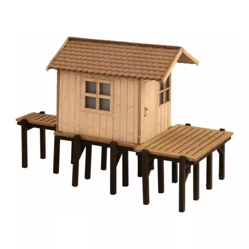 Une cabane de pêche NOCH 14262 - HO 1/87 - 80x37x54 mm