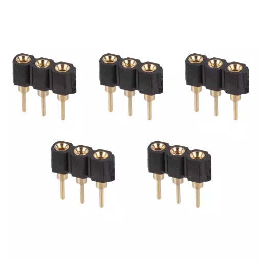 Lot de 5 prises de charge surmoulées pour véhicules Car System - FALLER 163602 - HO 1/87