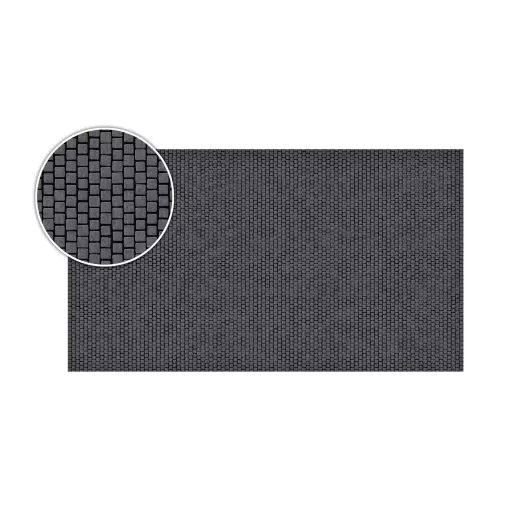 Pietra da pavimentazione grigio scuro - piastrella flessibile 280x160 mm VOLLMER 48248
