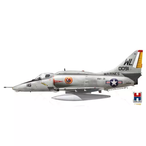 Avion d'attaque US - A-4E Skyhawk - Hobby 2000 72047 - 1/72