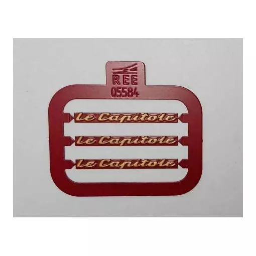 LE CAPITOLE Plaque - 6 pieces (For 3 UIC coaches)