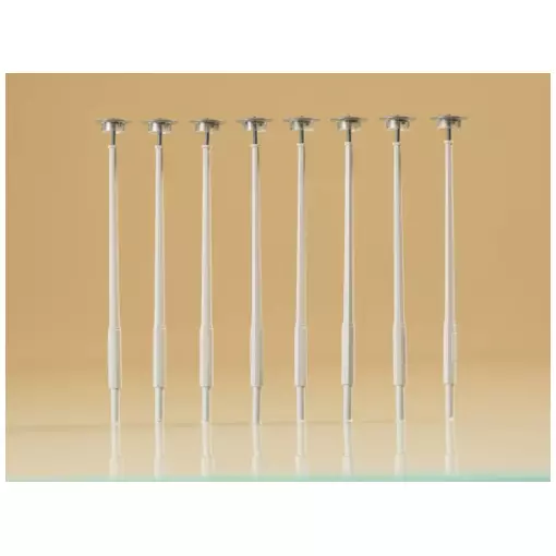 Set of 8 modern floor lamps