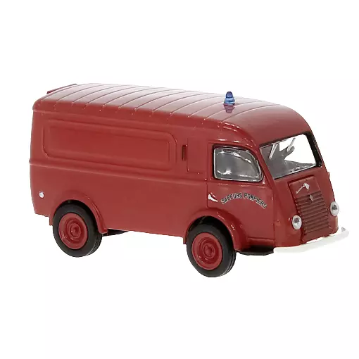 Véhicule Renault Goélette rouge "Sapeur Pompier" BREKINA 14674 - HO 1/87