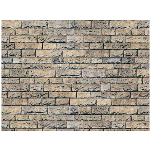 Plaque murale en basalte en carton - Vollmer 46038 - HO 1/87