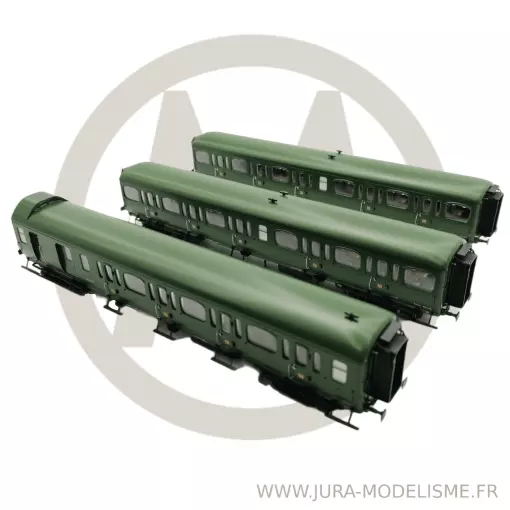 Set of 3 LS Models passenger coaches 42171 - SNCB - HO : 1/87 - Ep III