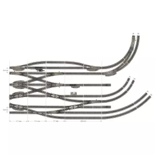 Fleischmann 9112 motorised uncoupling rail 111 mm - N : 1/160 - Code 80 image N°2