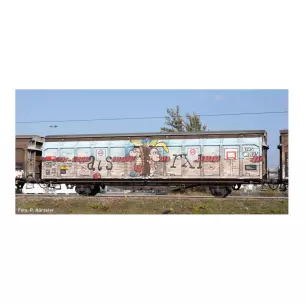 Wagons Parois coulissantes Hbbillns - HobbyTrain 24663 - N : 1/160 - CFF - EP. VI