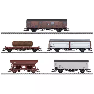 Coffret de wagons de marchandise pour série 193 - Märklin 47371 - HO 1/87 - DB - EP IV - 3R