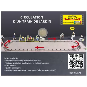 Circulation d’un train de jardin - Régions & Compagnies VILA73 - HO 1/87
