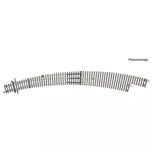 Aiguillage courbe à droite BWr9/10 - Roco 42479 - HO 1/87 - 2R