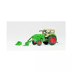 Tracteur Deutz D 6206 BAAS avec chargeur - Preiser 17923 - HO 1/87