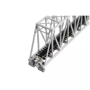Pont à poutres en treillis droit Unitrack (S248T) gris 248 mm - Kato K20-432 - N image N°2