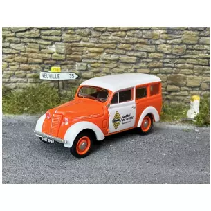 Voiture Renault JUVAQUATRE Break Vitré - REE MODELES CB174 - ORANGE - HO 1/87 image N°2