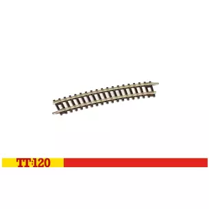 Demi-courbe - 4e rayon 15° 396 mm - Hornby TT8017 - TT 1/120 image N°2