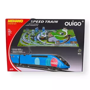 Coffret de départ TGV Ouigo avec maquette - Mehano T874 - HO 1/87 - SNCF - Ep VI - Analogique - 2R