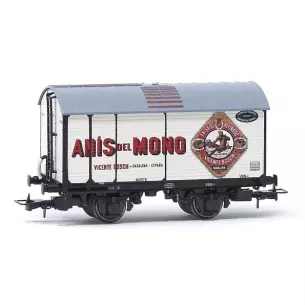 Wagon de transport de vin, "Anis del mono" - Électrotren HE6059 - HO 1/87 - NORTE - Ep III - 2R