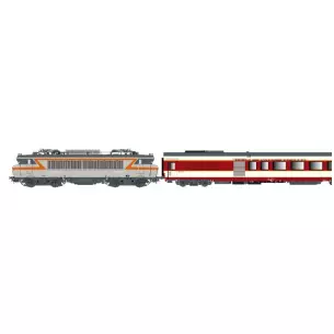 Set grand confort "Étendard" locomotive électrique BB 7233 + A4Dtux + A8tu - LS Models 11004DC - HO 1/87 - SNCF - Ep IV - Analogique - 2R