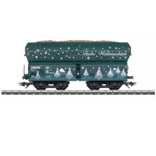 Wagon trémie de Noël 2025 chargé de "pépites d'or" - Märklin 48425 - HO 1/87 - 3R