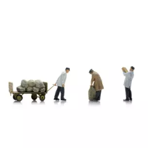 Personnel avec fourgons postaux - Artitec 5160005 - 1/160 N