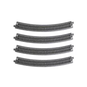 4 rails courbes R381mm 30° - Kato K20-140 - N 1/160 - 2R