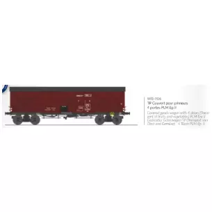 Wagon tp couvert pour primeurs 4 portes - Ree Modèles WB906 - HO 1/87 - PLM - Ep II - 2R image N°2