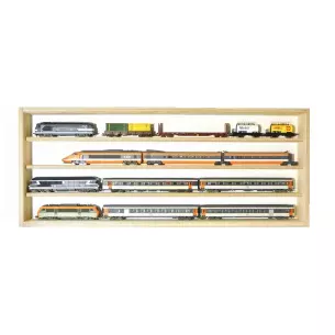 Vitrine murale 4 niveaux - BOIS MODELISME 701001 - HO / HOM image N°2
