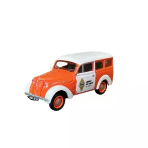 Voiture Renault JUVAQUATRE Break Vitré - REE MODELES CB174 - ORANGE - HO 1/87