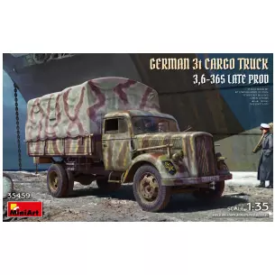 Camion cargo allemand 3t (3,6-36S) - MINIART 550035459 - 1/35