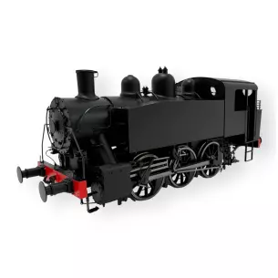 Locomotive à vapeur 030 TU noire sans marquage - Chrezo 030-07 - 0 1/43 - SNCF - Analogique - EP. III