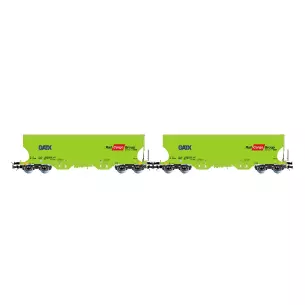 Coffret de 2 wagons-silos « RAIL CARGO GROUP » - Rivarossi HR6674 - HO 1/87 - GATX - EP VI