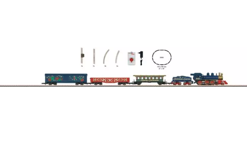 Christmas train starter set Z scale