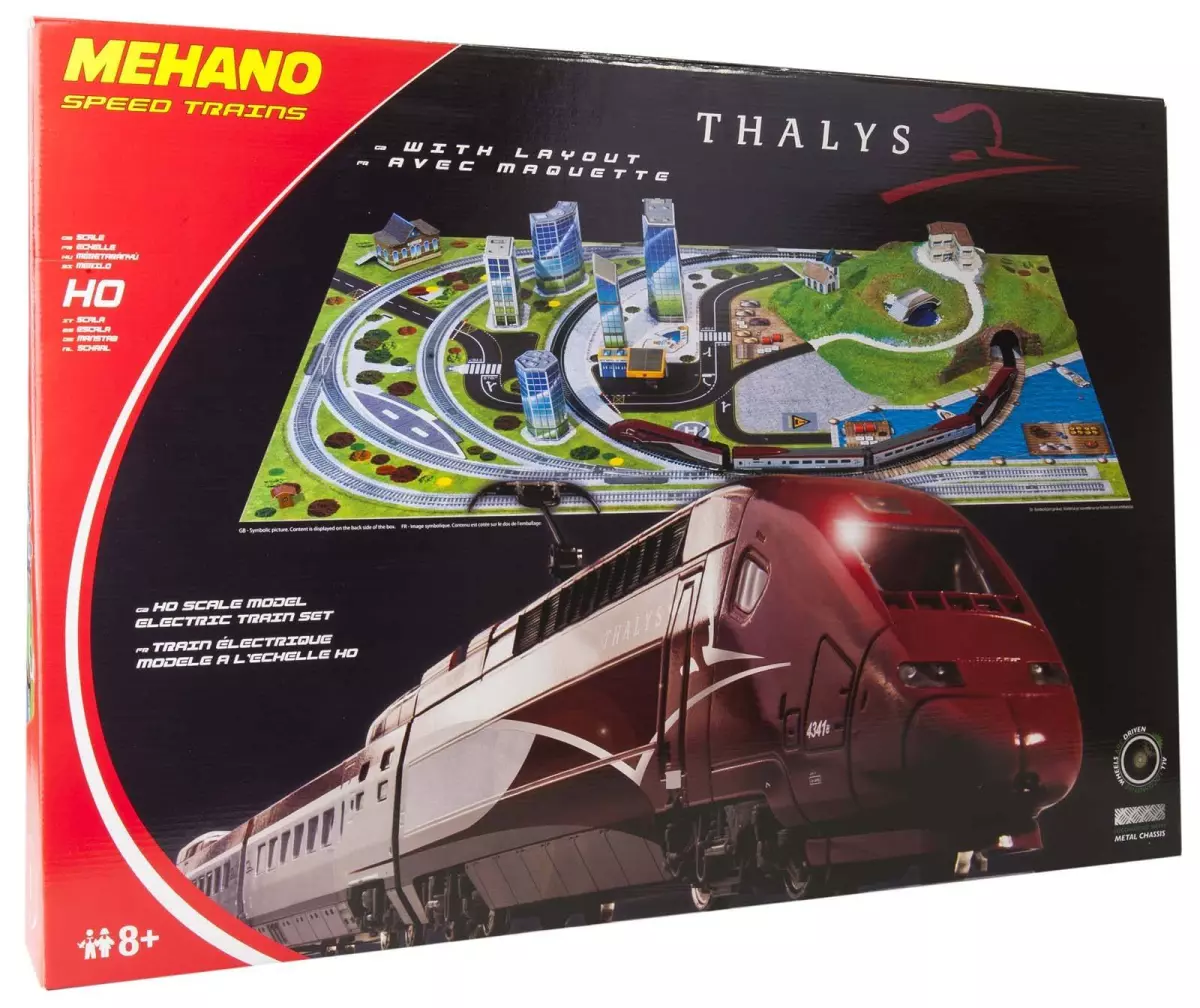 Set de départ TGV THALYS Mehano T365 - HO : 1/87 - avec tapis de décors