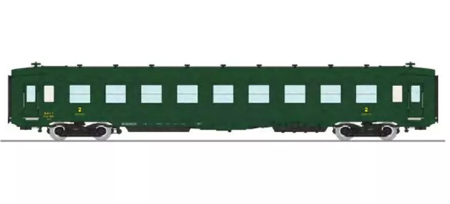 Voiture couchette HO | DEV AO B9c9 REE MODELES VB401 | SNCF | Jura Modélisme