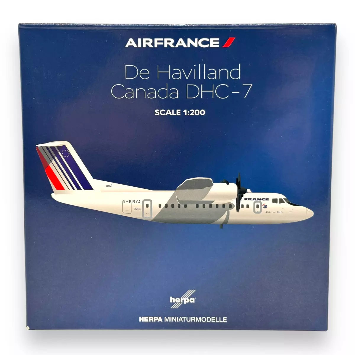 ミニカー　1/200 DHC-7 エールフランス “Ville de Paris” G-BRYA [HE572644] Herpa Wings DHC-7 エールフランス 「Ville de Paris」 G-BRYA 1