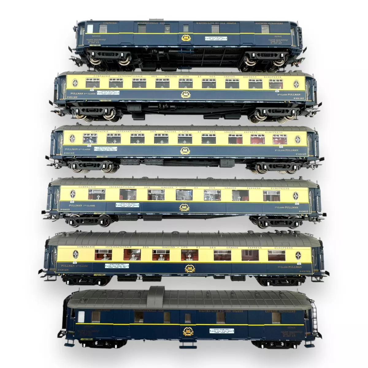 Coffret HO 6 voitures Pullman Marklin 42470 Avec Eclairage Jura Modelisme