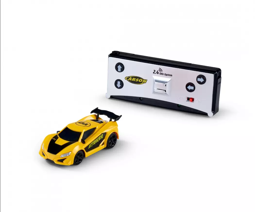 Nano Racer Striker 2.4GHz yellow Carson 500404275 1 60 Jura Modelisme