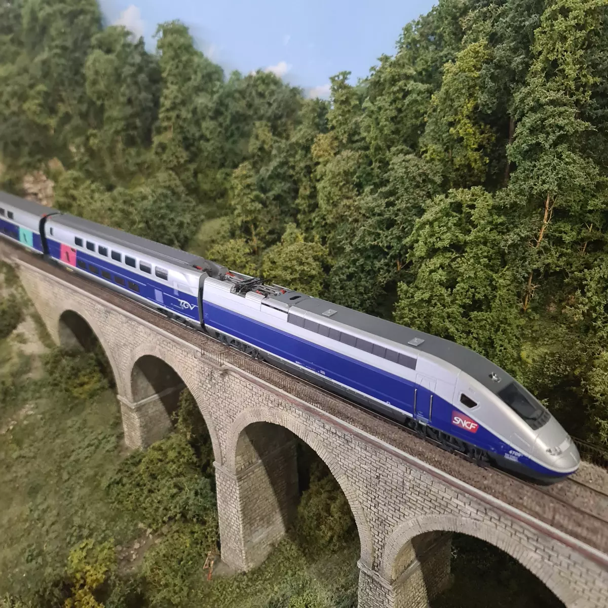 Set 4 éléments TGV EuroDuplex Trix 22381 - HO 1/87 - SNCF