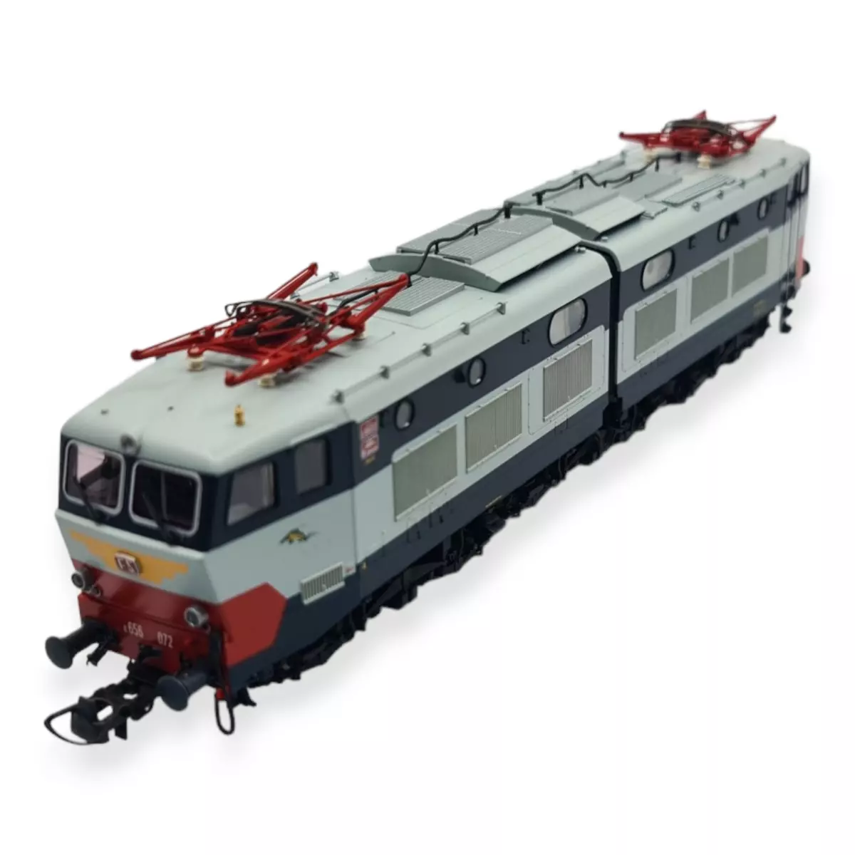 Locomotive électrique HO, E.656.072 DCC SON ROCO 73163, FS