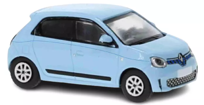 Renault Twingo III Bleu Dragee 2019 SAI 7501 HO 1 87 Jura Modelisme