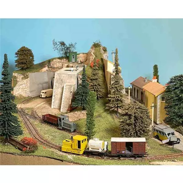 Mehano cargo train with landscape