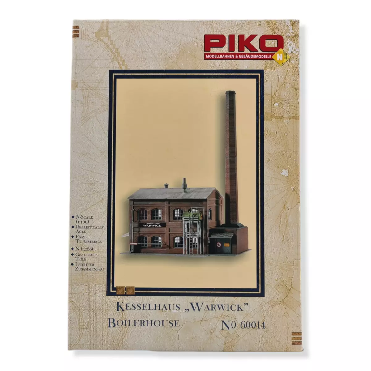 Usine Chaufferie Warwick Piko 60014 - maquette en kit - N 1/160