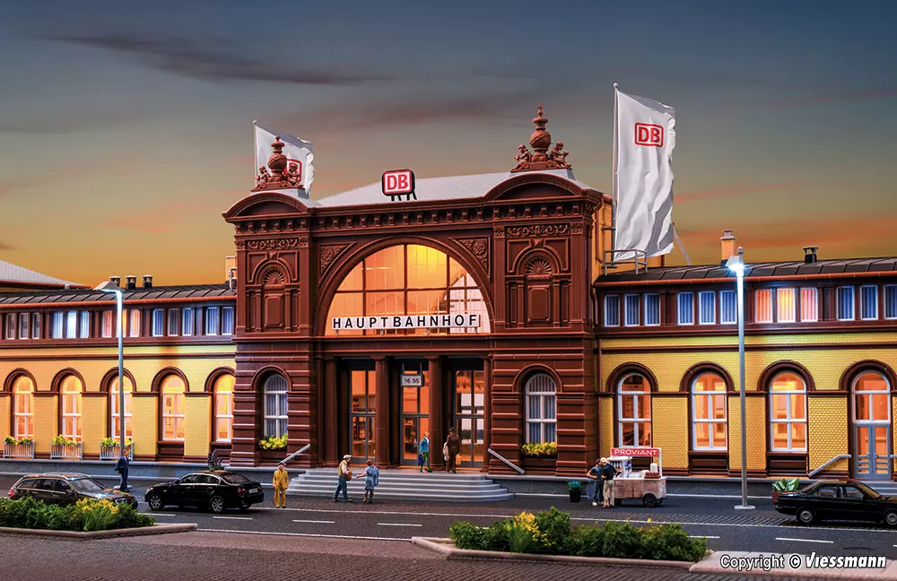 Model railway station | KIBRI 39373 | HO 1/87 | Assembly kit