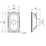 Haut-Parleur Visaton SC4.7ND 5,41x70mm, 8 ohms ESU 50336 G 1/ 22.5