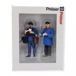 2 Figuren "Postzustellung" PREISER 45093 - II G 1/22.5