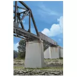 Betonpfeilerpaar Eisenbahnbrücke eingleisig CORNERSTONE 933-4550 HO 1/87
