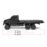 Camion à plateau TRX-6 Ultimate RC Hauler 6x6 RTR avec treuil - Traxxas 88086-84-BLK - 1/10